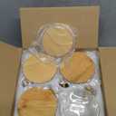 Overnight Oats Containers with Lids,16oz Overnight Oats Jars 4 Pack, Oatmeal Cups,Meal Prep Containers,Glass Meal Prep Containers with Lids,China Pudding Jars