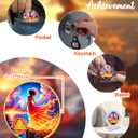 CHURYUML Born from The Flames 10 Year Sobriety Coin - Affirmation Ten Year Sober Chip, Empowering Sobriety Gifts for Women Inspirational AA Coins Recovery Medallions Alcoholics Anonymous Token