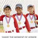 Abaokai 12 Pieces Baseball Medals for Award,Softball Medals for Kids Sports Baseball Games, Party Favors, 2 Inches