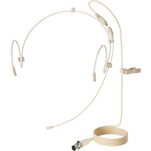 J K Pro Earhook Headset Headworn Microphone MIC-J 071S Compatible with Shure Wireless System - Mini XLR TA4F Detachable Cable