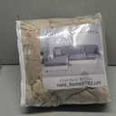 NAISI Sectional Couch Covers 8 Pieces Velvet Couch Cushion Covers L Shape Soft Stretch Sofa Slipcovers with 2pcs Pillowcases for Left/Right Chaise Sectional Couch(3 Seater+1 Chaise+4 Back,Taupe)