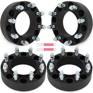 SCITOO 4Pcs Wheel Spacers 2 inch 8x170 Bore 124.9mm Studs 14x1.5 8 Lug Wheel Spacers Adapters Fit for for Ford Excursion for F-250 for F-250 Super Duty for F-350 for F-350 Super Duty