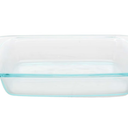 Pyrex Clear 8x8 Square Glass 2 Qt Baking Dish With Handles USA 11In