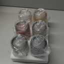 Mfacoy Colored Hobnail Drinking Glasses Set of 6, 12oz Vintage Kitchen Glassware, Embossed Beaded Glass Cups, Water Glasses, Beaded Colorful Water Tumbler for Cocktail, Juice and Various Mixed Drinks