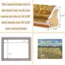 16x20 Vintage Gold Canvas Frame,Wood Frame for Canvas Painting