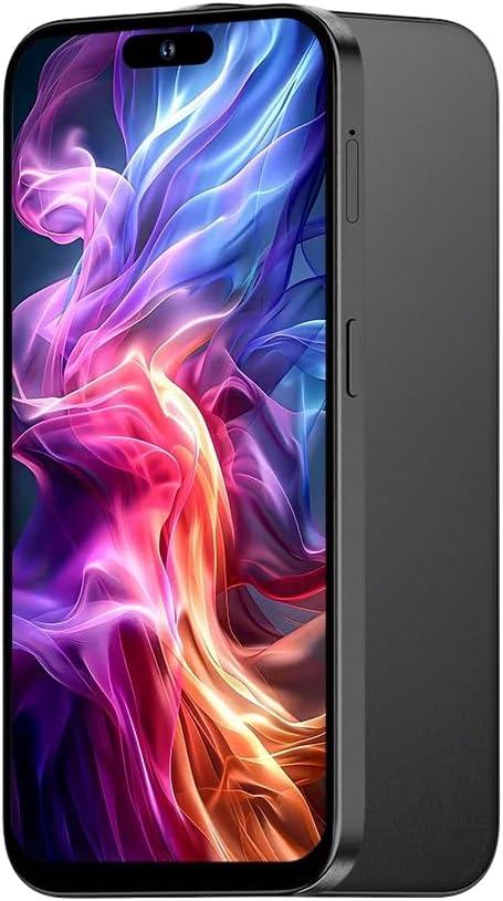 Unlocked 3G Mobile Phone, 6.6-inch Screen 16GB ROM (SD to 128GB), Dual SIM Dual Cameras, Android 10.0 OS, Face ID Cell Phones (Black)