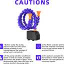 Submersible Water Pump - DC 25W 400GPH 1500L/H with Water Pipes & 5.2ft High Lift - for Water Table Aquarium, Pond, Hydroponics, Fountain