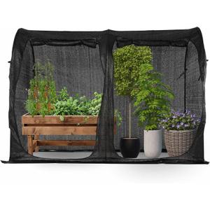 Large Tunnel 8.2'x4' Sunshade Cloth Gardening Net,Easy Set up 6FT Tall Crops Shade Net Cover, UV Resistant Plant 80% Sunblock Net for Vegetables,Fruits and Mini Flower Pot with Stakes and Carry