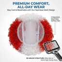 Afro Wig Kinky Curly Wigs Short Fluffy 2026 Sports Fans Funny Colorful Men Women Cosplay National Color Party Wigs