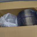 bUCLA 200PCS Clear and Gold Plastic Plates - Clear Disposable Plates with Gold Rim, Includes 100 PCS 10 inch Dinner Plates and 100 PCS 7 inch Dessert Plates for Party&Wedding