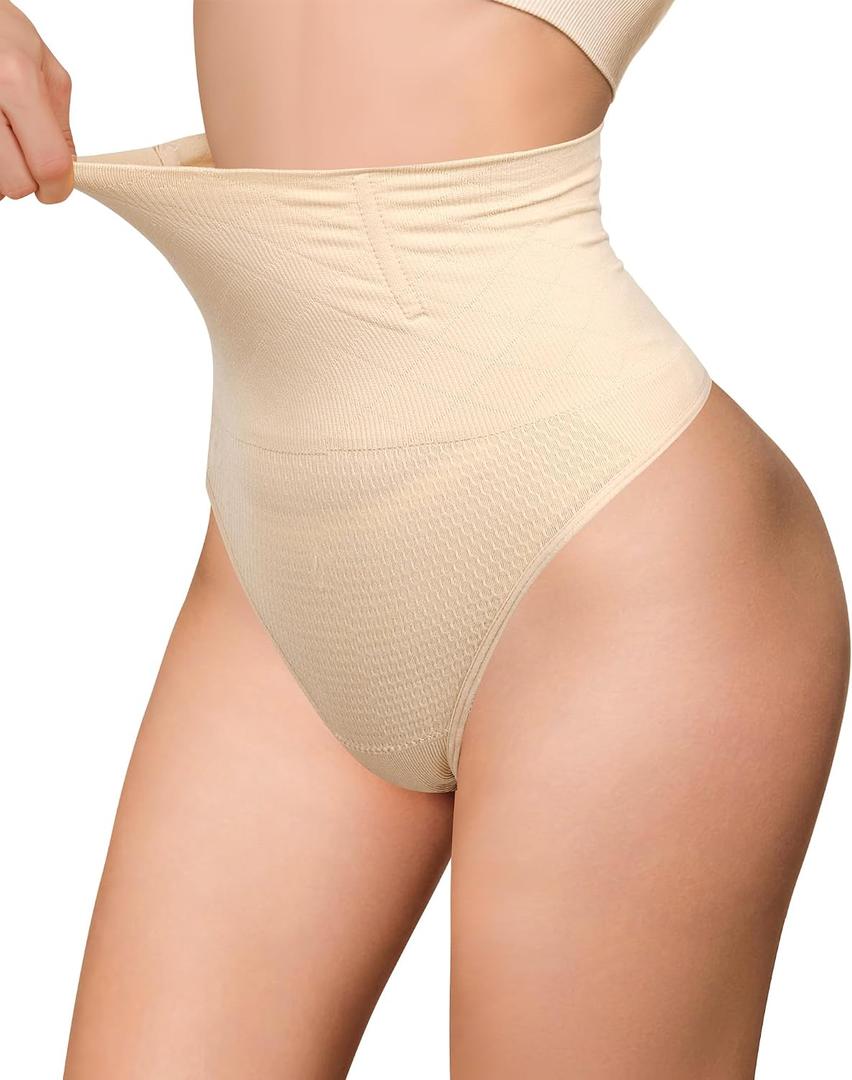 2 x Thong Tummy Control Shapewear for Women Underwear Seamless Body Shape Panties