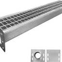 39.4x7.1x6.3in Stainless & Galvanized Steel Trench Drain