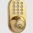 MiLocks Keyless Entry Door Lock with Keypad, Smart Deadbolt for Front Door, LED Backlit, Easy Installation (Polished Brass)