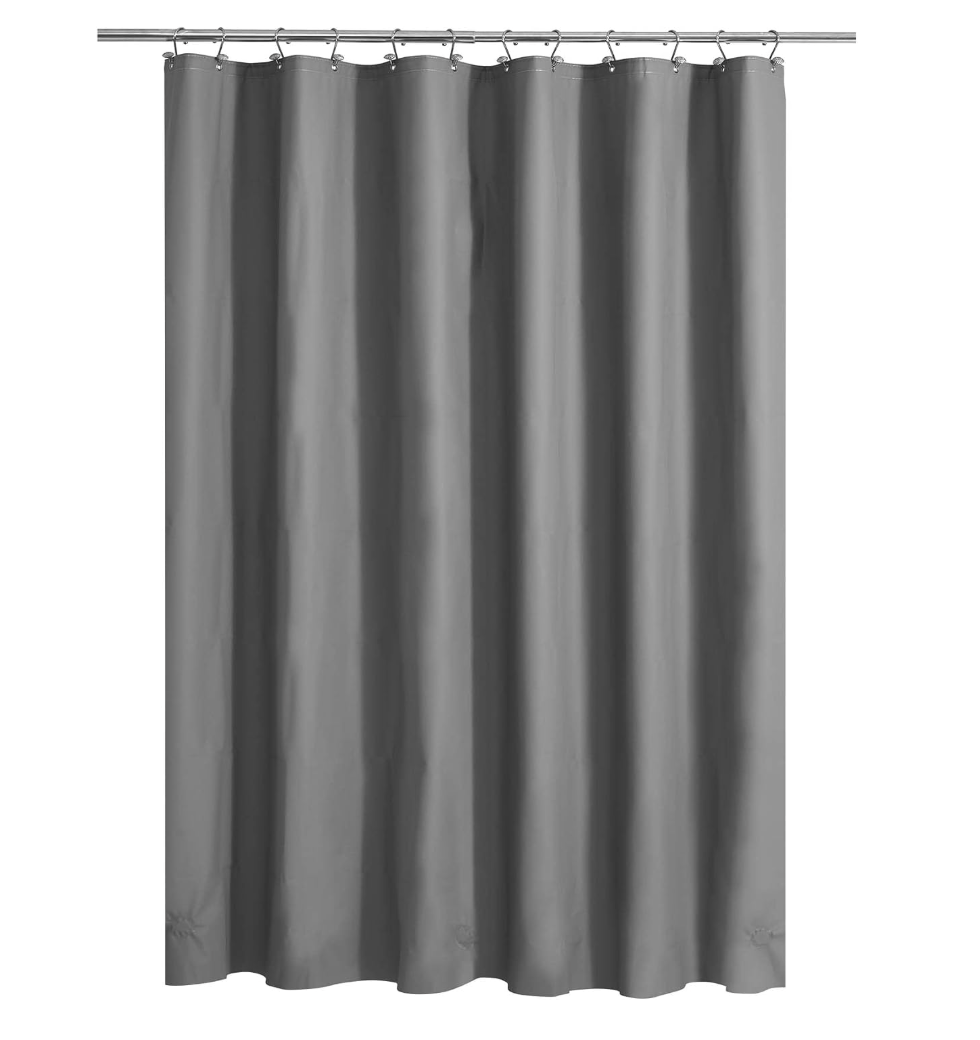 Barossa Design Gray Shower Curtain Liner Standard Size, Dark Gray