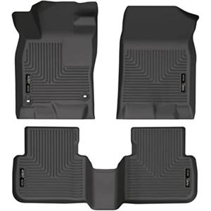 Husky Liners Weatherbeater Floor Mats | Fits 2022-2025 Honda Civic Hatchback/Sedan; 2023-2024 Acura Integra, Hatchback | Front & 2nd Row, 3-pc Black - 95521