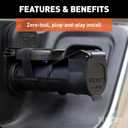 CURT 51180 Echo Mobile Electric Trailer Brake Controller with Bluetooth-Enabled Smartphone Connection, Proportional