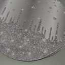 Dispowreath 120 Pieces Silver Paper Placemats 13 Inch Glitter Diamonds Round Disposable Table Mats Decorative Paper Mats for Dining Wedding Birthday Silver Glitter Banquet Party Pack Of 2