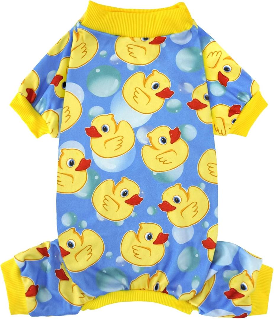 XPUDAC Dog Pajamas for Small Medium Dogs, Strechy Soft Dog Clothes for Dogs Girl Boy Pet Jumpsuit, Cat Onesie-2XL (XX-Large(Chest-22.8"))