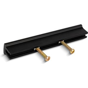 5PCS Adjustable Drawer Pulls, Cabinet Handles 1" in to 4" in Hole Centers, Kitchen Dresser Hardware for Cupboard, Doors, Furniture Black