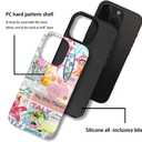 Case for iPhone 15 Pro - Slim Fit Anti-Scratch Phone Case for Girl Women - Collage Beach Board Palm Tree Colorful (Frosted)