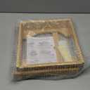 SpaceAid 10-inch Paper Plate Dispenser (Need 11.3 Inches Deep Cabinet Space) Under Cabinet Bamboo Plates Holder, Kitchen Vertical Dipensers Caddy, Bamboo