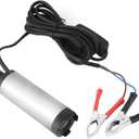 AUNMAS 12V Diesel Transfer Pump, Submersible Stainless Steel Fuel Pump for Water, Kerosene, Oil 12L/min Flow, 2.5m Lift, 8500r/m Farm, Tractor, Marine Drainage Use (Gasoline Prohibited)