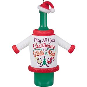 Hallmark Keepsake Christmas Ornament 2022, White or Red Wine Plastic Christmas