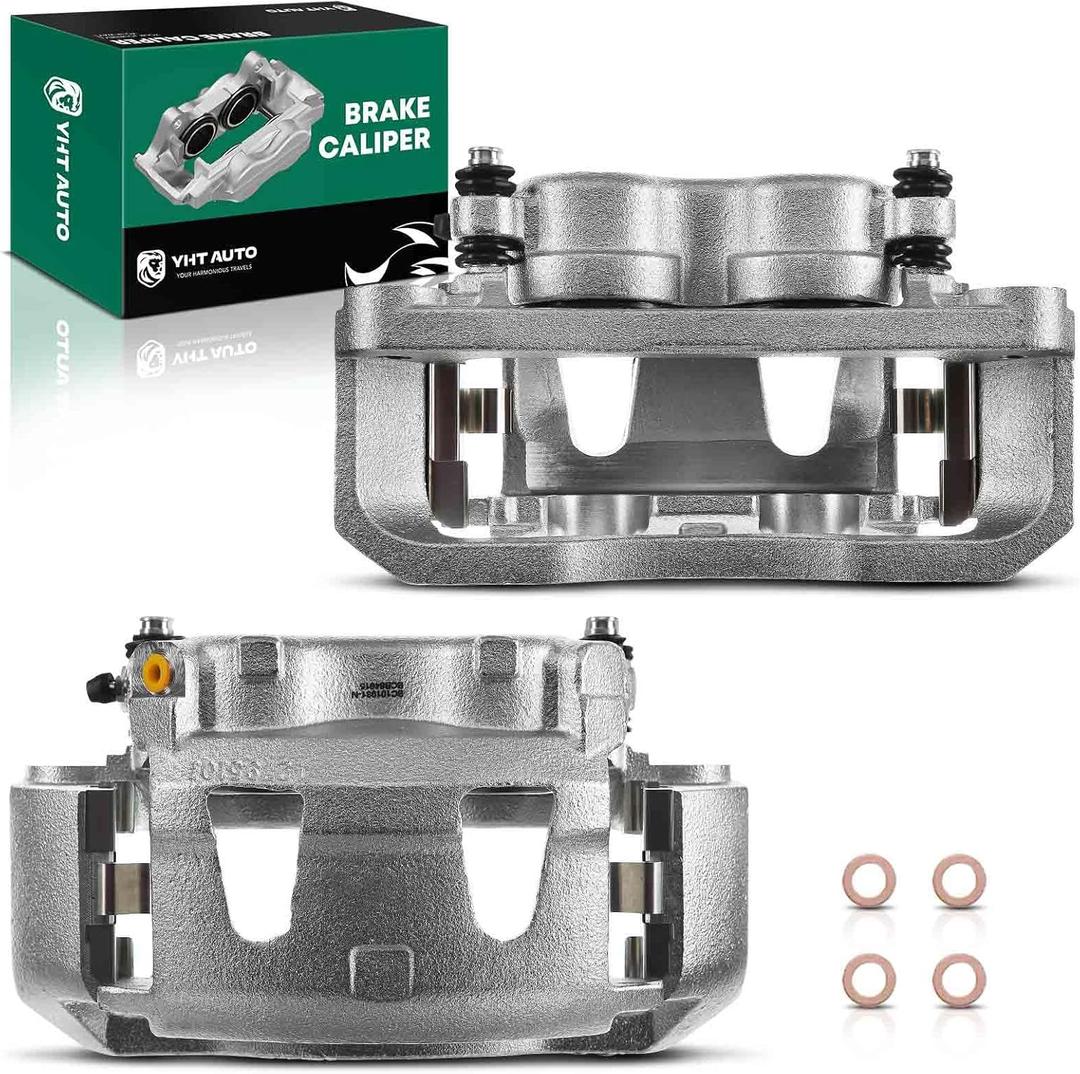 Set of 2 Front Side Brake Caliper Assembly Replacement for Ford F-250 F-350 E-250 E-350 E-450 Econoline Super Duty