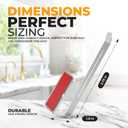 ELYPRO - Tumbler Lid Organizer, Under-Cabinet Cup Lid Holder for Stanley, Yeti, Hydro Flask, Self-Adhesive Under-Cabinet Mount, Kitchen Cabinets and Countertops Organization, Steel (Drink Lids)