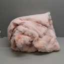 Bedsure GentleSoft Fluffy Faux Fur Blanket Twin Size, Fuzzy Soft Bubble Blanket for Couch, Faux Fur Decor for Home Bedroom Living Room, Thick Furry Cozy Gifts for Women, Tie-dye Pink, 60x80 Inch