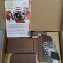 TESLYAR Wood Phone Docking Station for Men - Desktop or Nightstand Organizer - Birthday gifts for Men or Dad - Anniversary Idea from Wife - Key Holders, for Wallet, Watch & Essentials (Chestnut Brown)