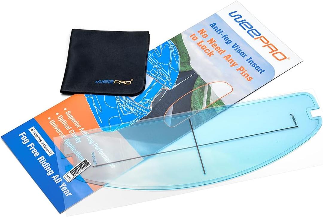 Universal Anti Fog Film for Motorcycle Helmet Visor,Helmet Face Shield Anti Fog Visor Insert,Fog Prevention Visor Lens on Cold Mornings and Rainy Days,Clear Vision Safer Rides,Simple but Effective