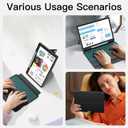 Trackpad Keyboard Case for Samsung Galaxy Tab A9 Plus/A9+ 11 Inch 5G 2023 SM-X210/X216/X218, 7-Color Backlit Slim Wireless Detachable Magnetic Keyboard for A9+ Tablet with S Pen Holder Black