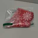 Christmas Table Runner with Snowflake Embroidery, Winter Table Runner for Dining Room,Red Elegant Christmas Table Decor 1336IN