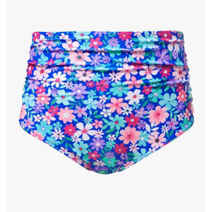 Tempt Me Women High Waisted Bikini Bottom Retro Ruched Swim Bottom Shirred Tankinis Brief Size L