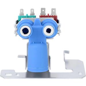 AMI PARTS WR57X33326 WR57X10032 Refrigerator Water Inlet Valve WR57X33326 Dual Solenoid Valve Fit for ge Refrigerator replace WR57X10040 ap3192626 WR57X10064