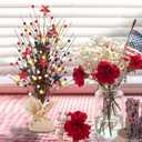 Fall Table Decoration Autumn Maple Leaves Tabletop Ornament Centerpiece for Farmhouse Kitchen Home Celebration Party Decor (2, 4th of July)