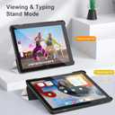 Mektron Case for All-New Amazon Fire HD 10 Tablet 13th Generation 2023 Release, Slim Fit Standing 10.1" Trifold Stand Cover with Auto Sleep/Wake,Floral S752