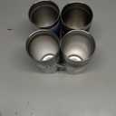 VINUR 4 Pack Stainless Steel Cups 20 oz Pint Tumbler Stackable Metal Drinking Glasses for Travel, Camping, Outdoors (Silver)