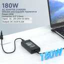 180W Laptop Charger Compatible with MSI GF63 GF65 GS66 GF75 GS75 Creator GS65 GS63VR GT60 GE72 GE77 GE72VR P65 WS66 WS75 Power Adapter Cord