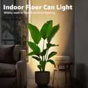 SUNVIE 2 Pack Uplighting Indoor Floor Can Light, 5W Up Lights with 2700K LED GU10 Bulbs, Uplights Floor Spot Lights Indoor for Home Accent Lighting, 5.9 FT Plug Cord & Foot Switch