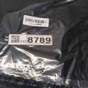 CHICME Women's 2 Pieces Outfits Thick Strap Waist Metal Decor Jumpsuit with Open Front Crop Coat Matching Set Business Casual Fall Outfits Black-L