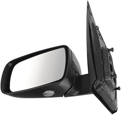 TRQ Driver Side Mirror Assembly Electric Adjustment Heated Memory Black Compatible with 2005-2007 Ford Freestyle FO1320287