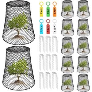 12Pcs Chicken Wire Plant Covers Protectors from Animals, Garden cloches Plants Cages Outdoor, Garden Protection from Animals, Keep Animals Out (XL)
