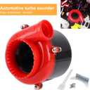 Car Turbo Whistle, Exhaust Muffler, Universal Turbo Whistle, Turbo Sound Exhaust Muffler Pipe Whistle Car Roar Make (Red Black)