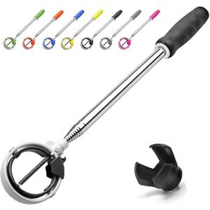 Golf Ball Retriever, Golf Ball Retrievers Telescopic for Water with Spring Release-Ready Head, Balls Retriever Tool Golf with Locking Clip, Grabber Tool, Golf Accessories Golf Gift for Men (9ft, black)
