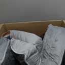 Bedsure Orthopedic Dog Bed Medium Size Dogs - Washable Small Medium Dog Cat Bed Waterproof, Comfort Cats Couch Sofa with Washable Removable Cover, Pets Bed with Nonskid Bottom, Grey, 28"