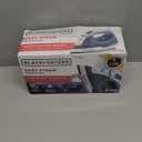 BLACK+DECKER Easy Steam Compact Iron for Clothes, Automatic Shutoff, Nonstick Plate, Light Weight, 1200 Watts (Standard)