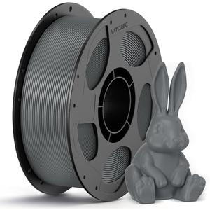 ANYCUBIC PETG Filament 1.75mm, 3D Printer Filament, Dimensional Accuracy +/- 0.02mm, Exceptional Toughness, Print with Most FDM 3D Printers, 1KG Reusable Spool, Texture Gray