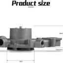 AULINK RE523169 RE546918 SE502816 Water Pump with Cover For John Deere 6105R 6115R 6125R 6105M 6115M 6125M 6140M 7630 7730 7830 7930 7430 7330 7530 7130 7230 6230 6330 6430 624J 644J 850J-8.1L